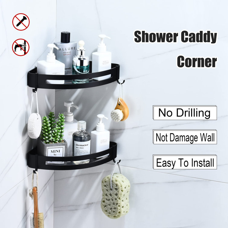Rebrilliant Locking Adhesive Shower Shelf Wayfair.co.uk